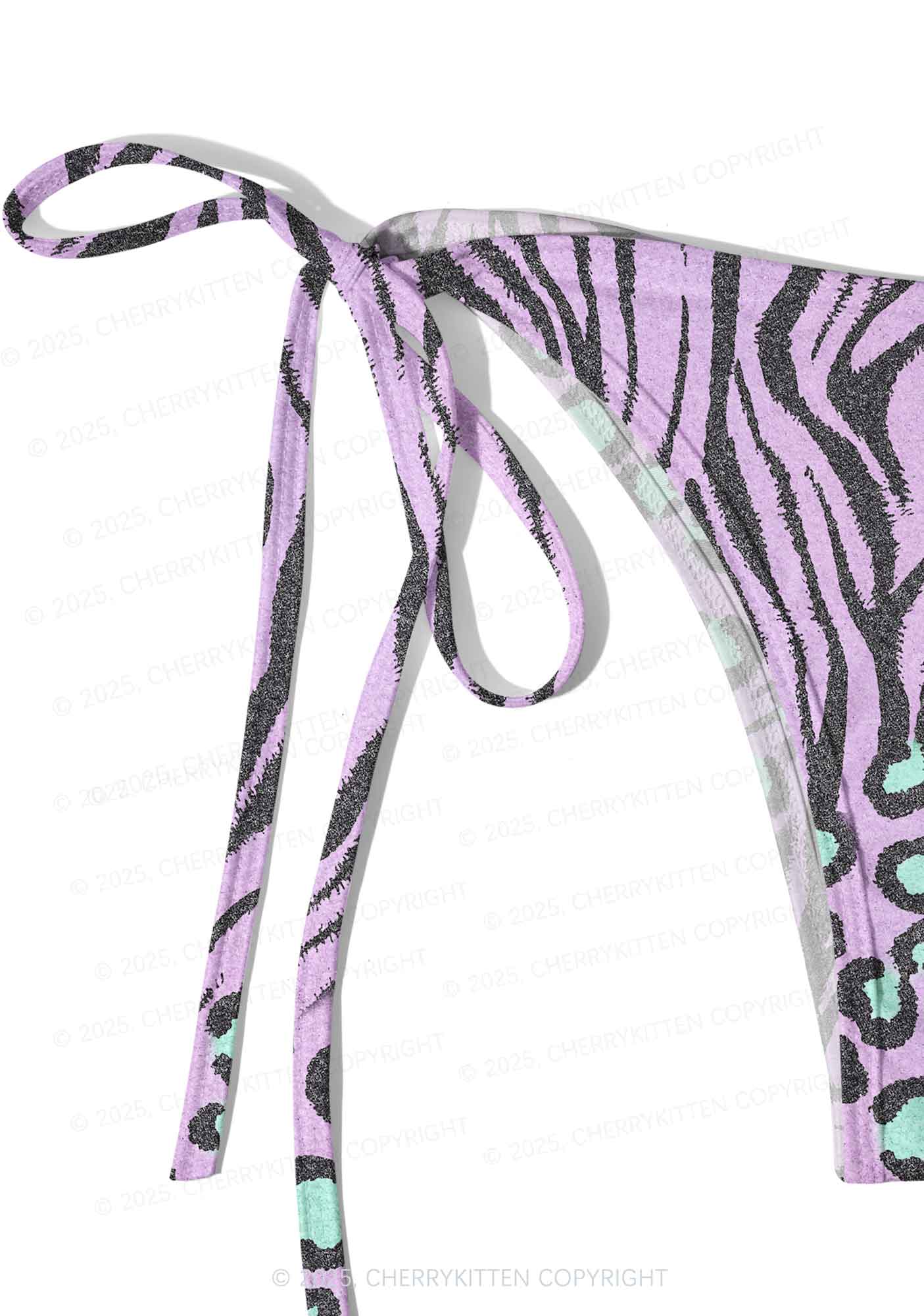 Zebra And Leopard Y2K Print Bikini Set Cherrykitten - Image 5