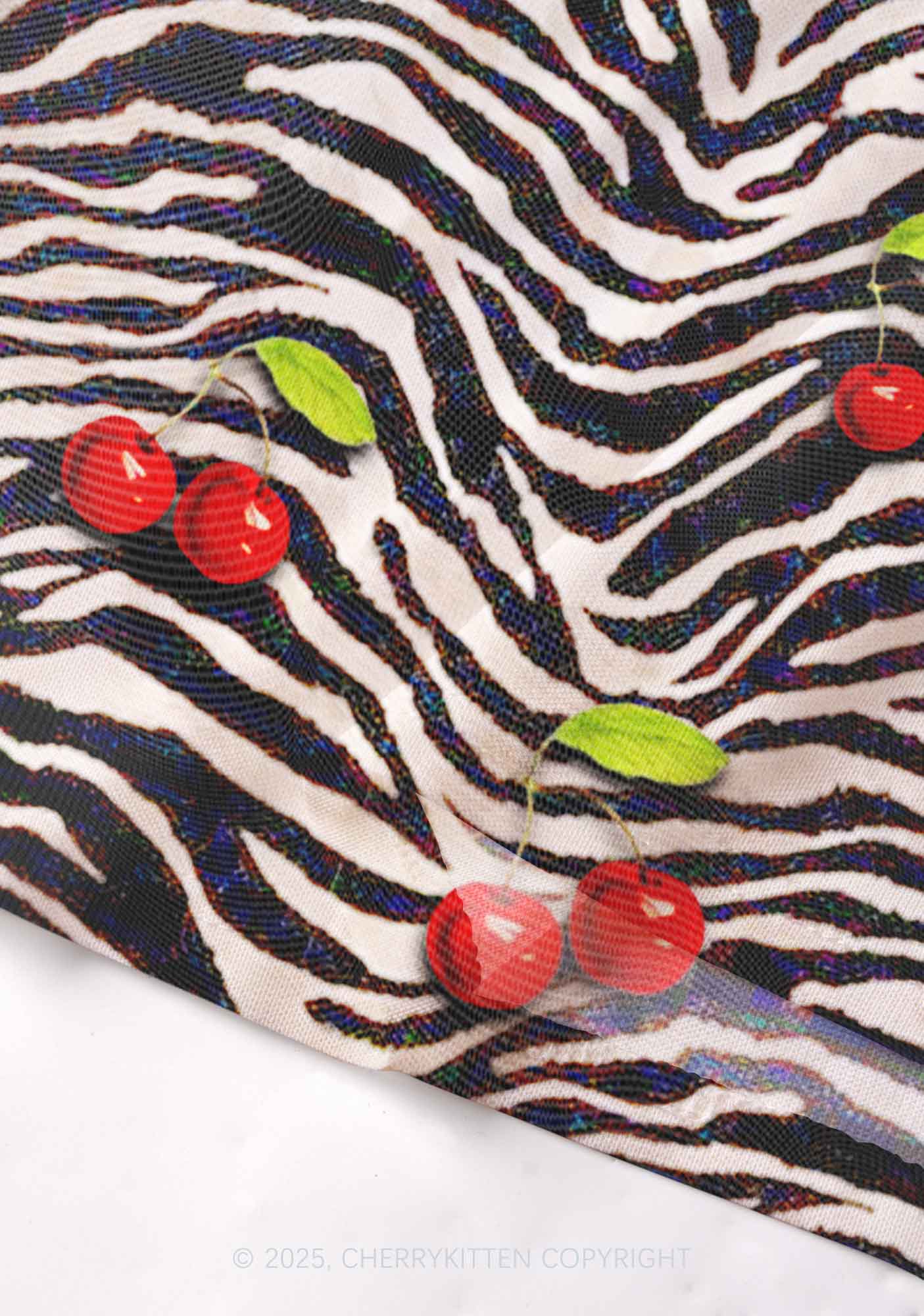 Zebra Cherry Y2K Mesh Cami Tank Cherrykitten - Image 4