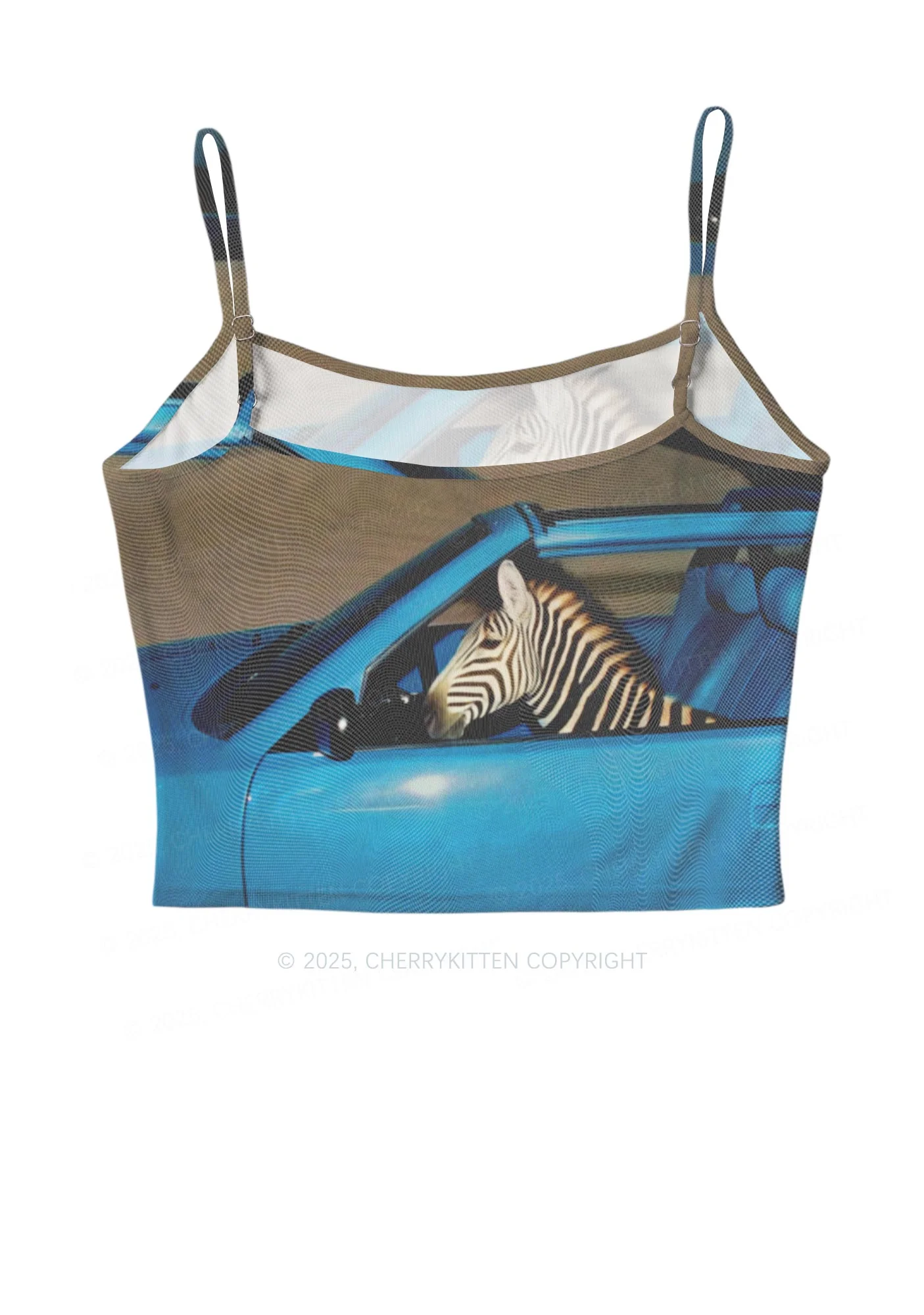 Zebra Driver Y2K Mesh Cami Tank Cherrykitten - Image 3